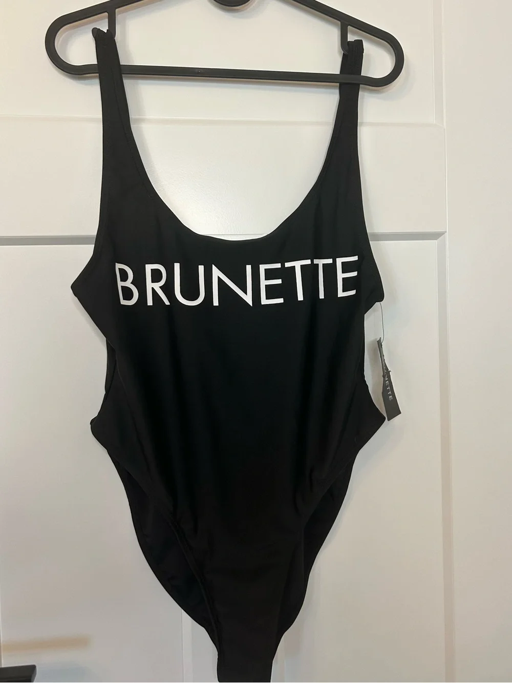 Brunette The Label Capri One Piece Swimsuit Sz M/L Black NWT - Picture 1 of 5